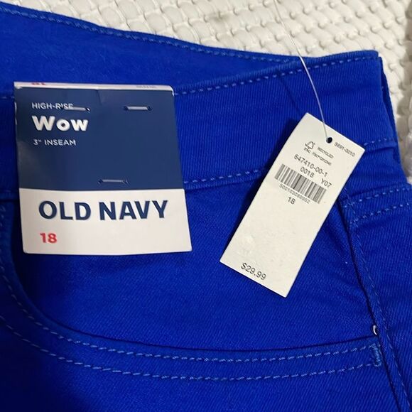 NWT- Old Navy - 4, 12 & 18. High Rise 3” Inseam WOW Denim Short - Picture 8 of 9